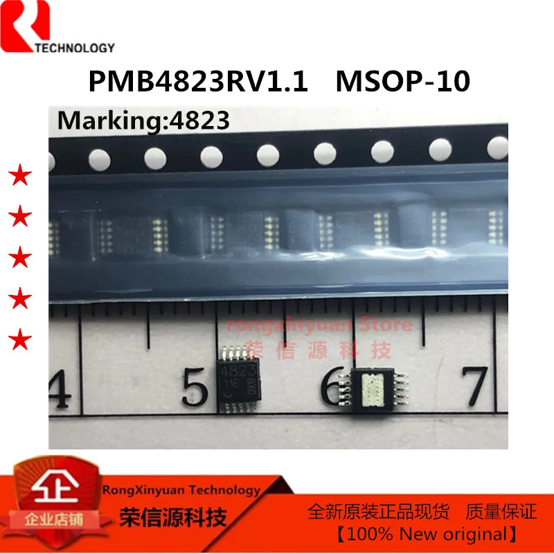 

10 шт./лот PMB4823RV1.1 MSOP-10 PMB4823RV1.1GEG PMB4823RV PMB4823 маркировка: 4823 100% Новый оригинальный