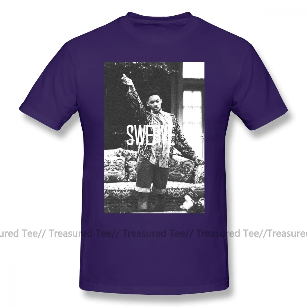 Свежий принц футболка Swerve Футболка короткий рукав 5x футболка уличная одежда Графический хлопок милые мужские футболки - Цвет: Purple