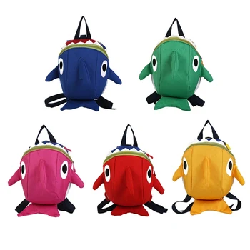 

1 PC Kindergarten Shark Backpack Girls Boy Children Mini Shark School Bags Satchel Double Shoulder Backpack Dropship New Arrival