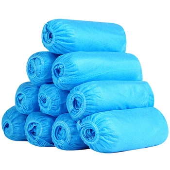 

100 Pieces Non-woven Boots Cover Disposable Shoe Cover Thick Slippers Increase Security Protected Against Pollution BV789
