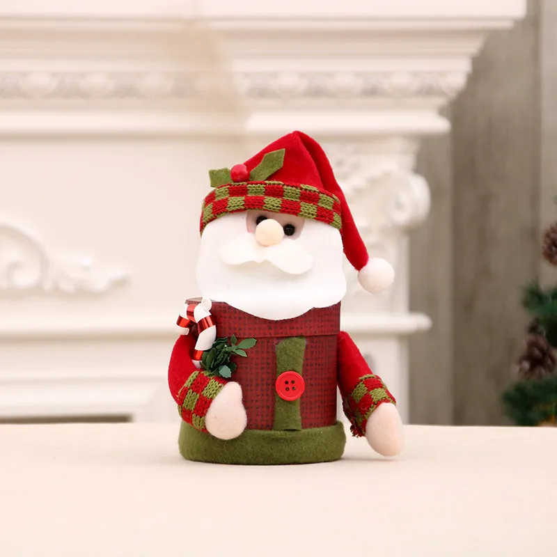 Новые рождественские подарки на Рождество карамельная трось сandy cans Санта Клаус Лось Снеговик детские подарки Праздничная льняная Рождественская подарочная коробка