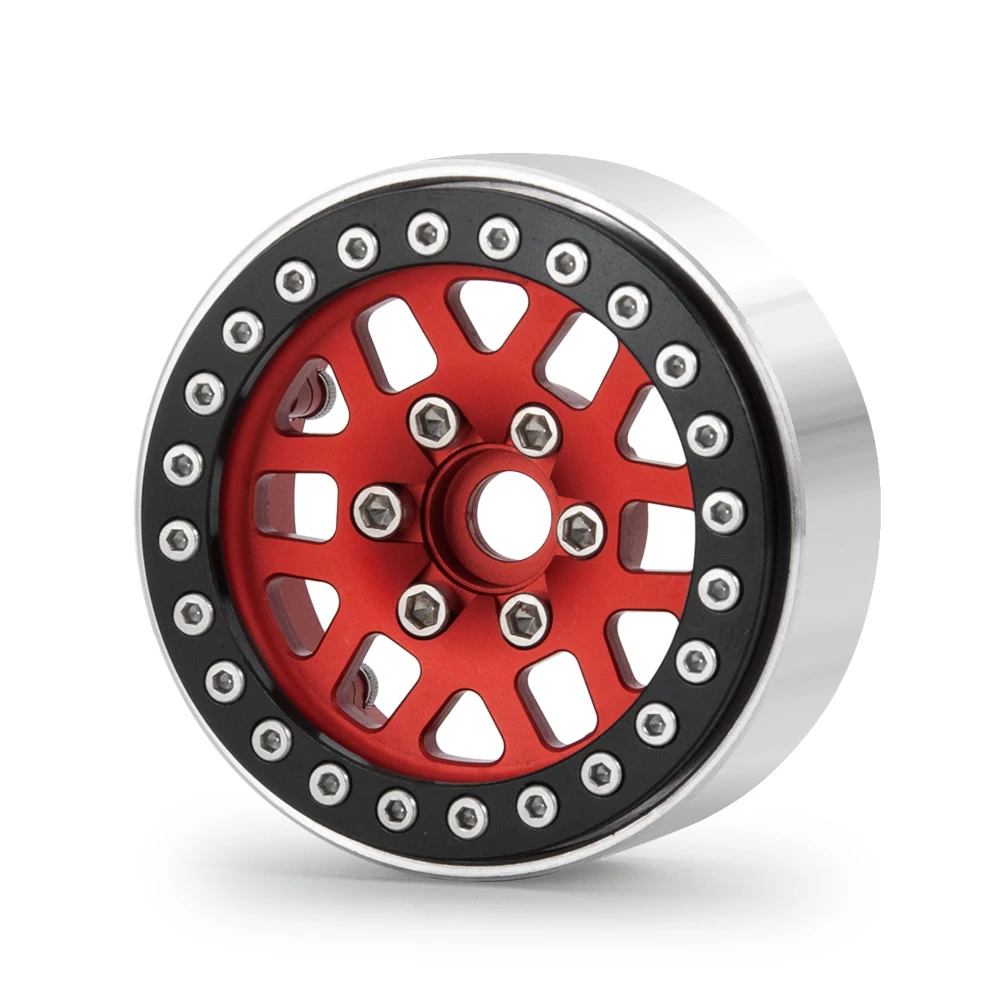 AXSPEED 4 шт./компл. 1," Сплав обод для колеса Beadlock с фокусным расстоянием 25 мм Ширина для D90 SCX10 TRX4 CC01 1/10 RC Гусеничный