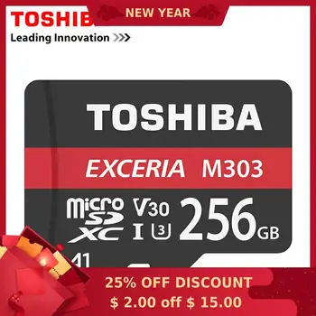 

TOSHIBA EXCERIA M303 Memory Card 128GB 64GB MicroSDXC Max UP 98MB/s Micro SD Card SDHC-I 16G U3 V30 TF Card For Full HD 4K Video