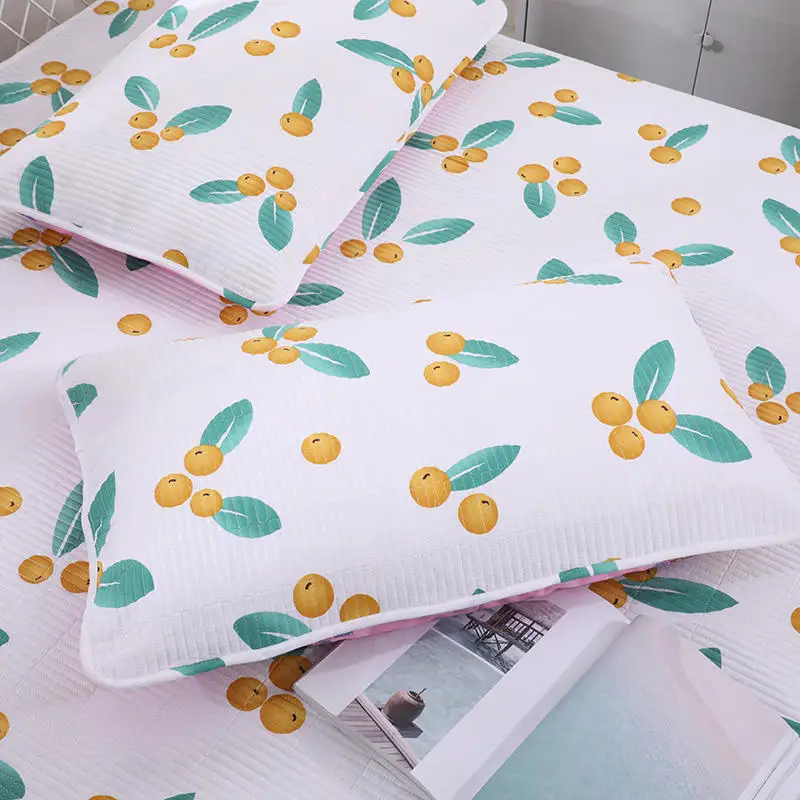 1 шт. покрывало+ 2 шт. наволочки набор постельных принадлежностей покрывало для кровати лист перо постельные принадлежности цветное постельное белье стеганое покрывало для кровати