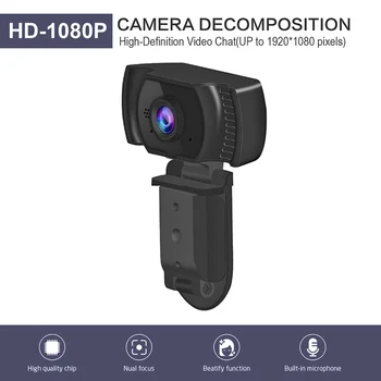 

Widescreen Webcam FHD 1080P USB Web Camera with Microphone for Laptop Desktop Computer Accessory Live Streaming