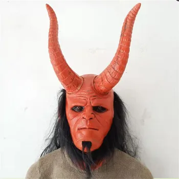 

Creepy Movie Halloween Goat Headgear For Adult Halloween Horror Mask Scary Cosplay Party Accessories Halloween Party Ornaments