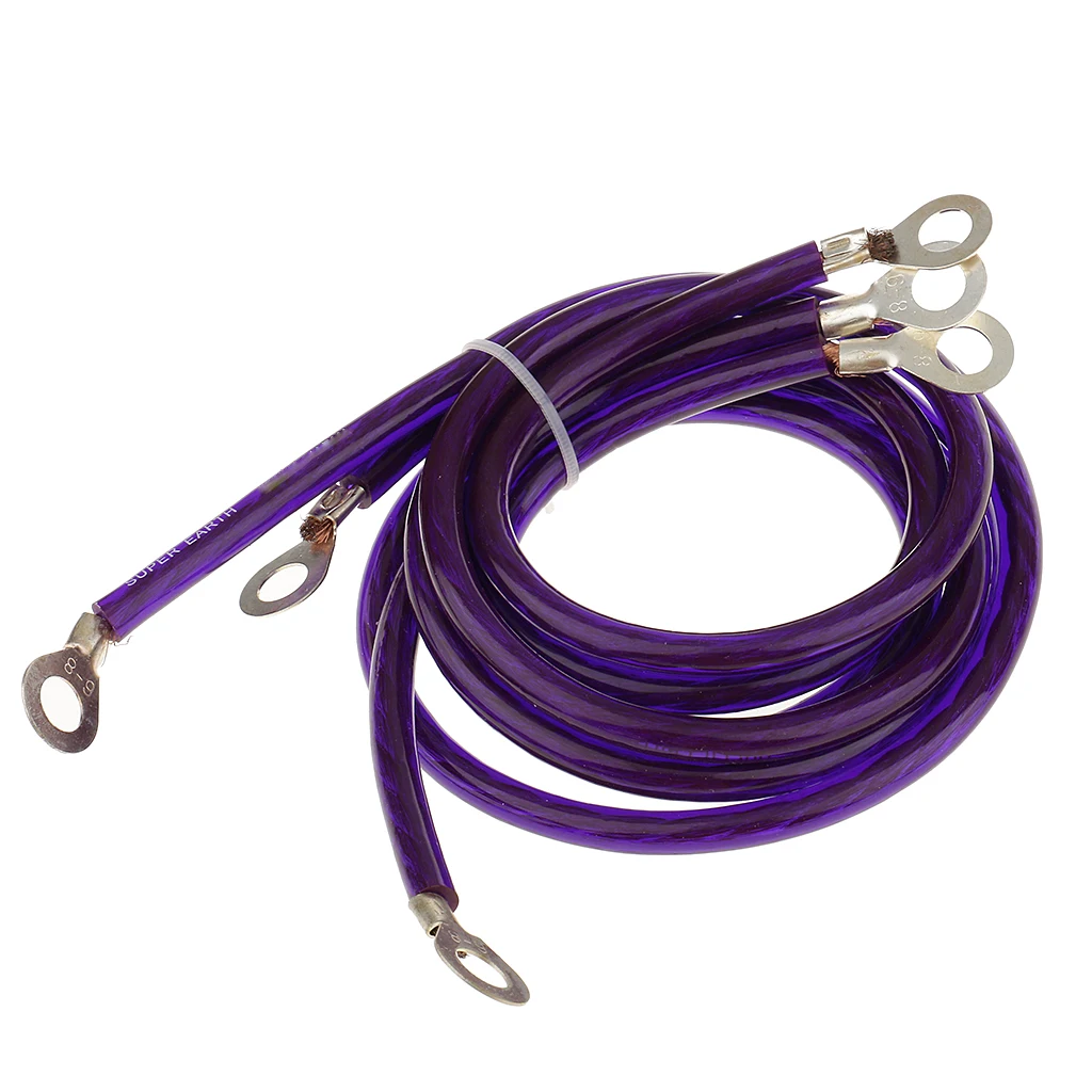 Car Vehicles Fuel Saver Grounding Voltage Stabilizer Regulator Kits - Purple