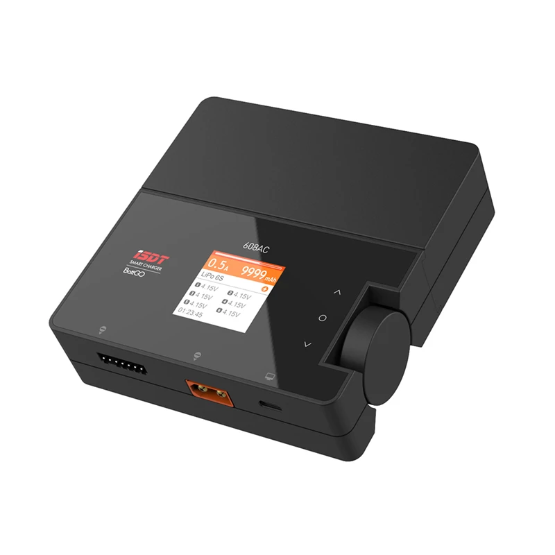  ISDT 608AC AC 60W DC 200W 8A BattGo Smart Battery Charger Discharger with Detachable Power Supply - 4000283404734
