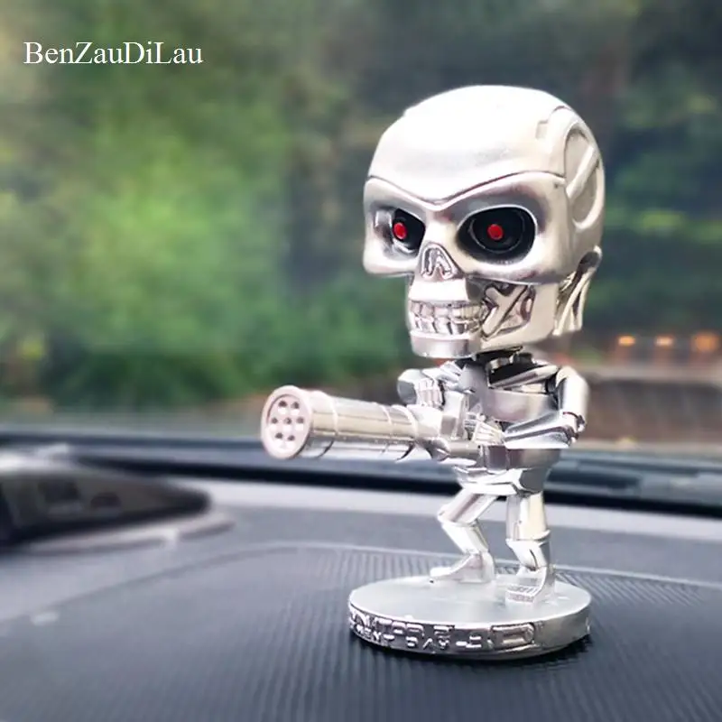 Авто украшение Ghost Rider ручной Gatlin череп персональная модель качающаяся голова приборной панели автомобиля Декор хип-хоп автомобильные аксессуары