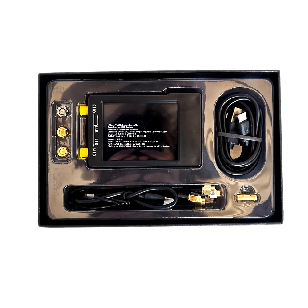 

Shortwave MF HF VHF Antenna Analyzer Portable Handheld Digital Display Screen Vector Network Analyzer 50KHz-900MHz with Battery