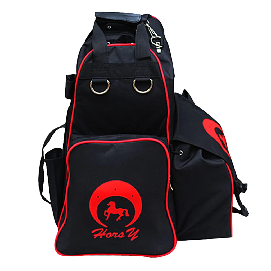 Equestrian Bag Oxford Horse Riding Boots and Helmet Bag Waterproof Backpack