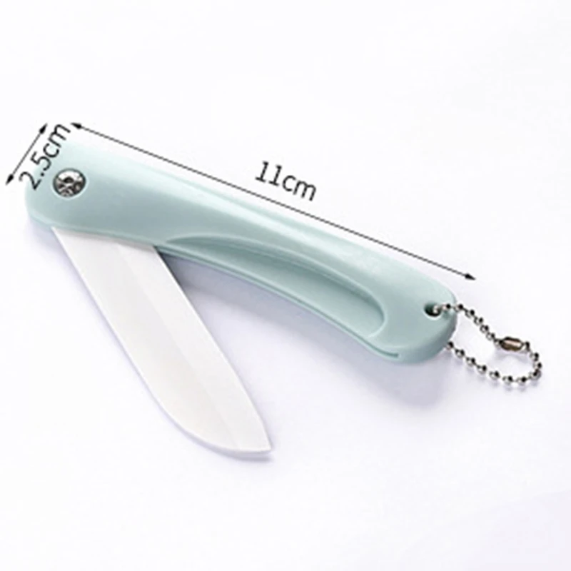 Mini Ceramic Folding Fruit Knife - Portable Kitchen Paring Knife