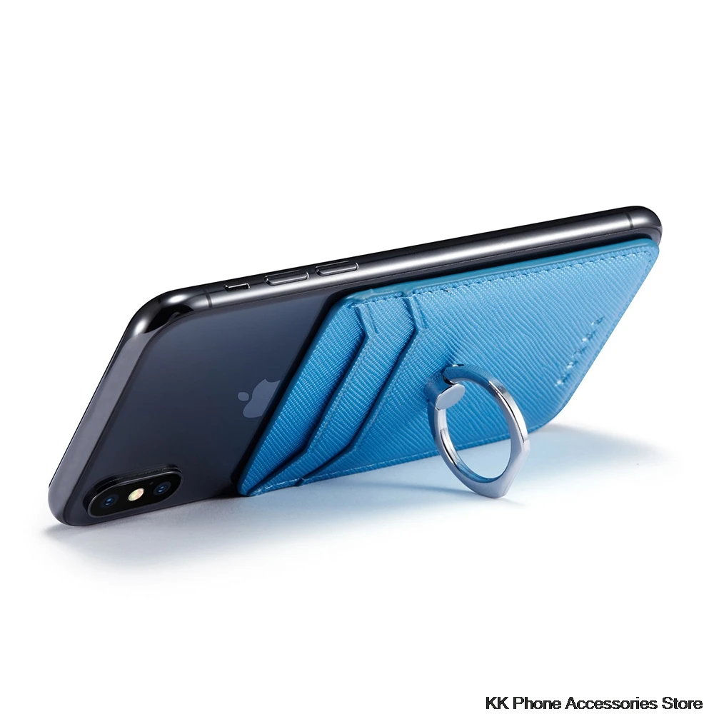 Клейкая задняя подставка наклейка для samsung Note 10 A50 A70 S10 Plus кошелек карта кольцо-держатель на палец для iPhone X XR 11 Pro Max