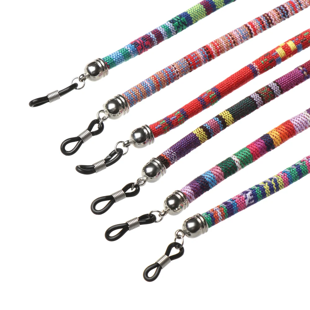 Vibrant Acrylic Beaded Eyewear Chain with Vintage Neck Strap