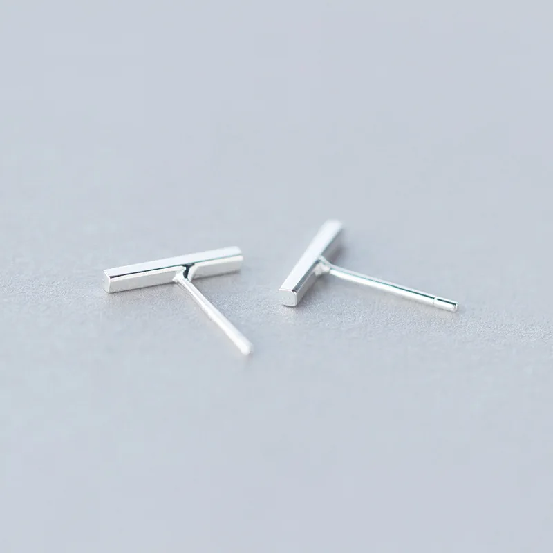Серьги гвоздики Trusta из серебра 2018 пробы 100% 925x10 мм|earrings gift|stick studs earringsfashion stud earrings |