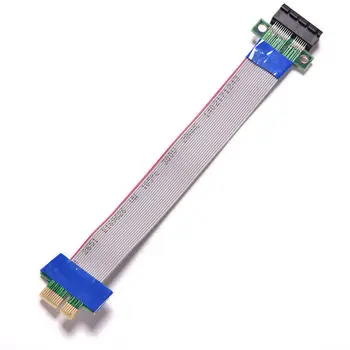 

Hot PCI Express Flex Relocate Cable PCI-E 1X to 1x Slot Riser Card Extender Extension Ribbon for Bitcoin Miner