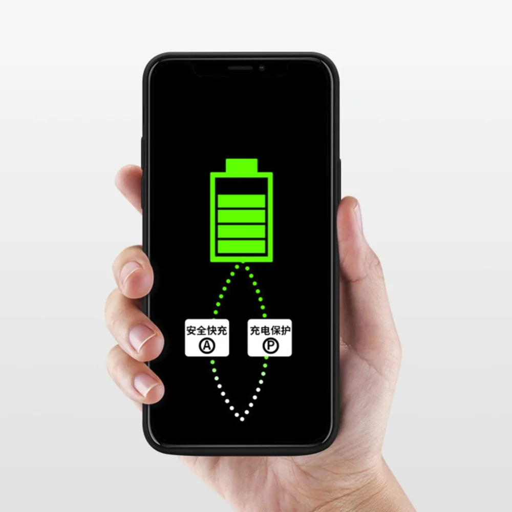Новинка, чехол для батареи Iphone XS Max, умное зарядное устройство, силикагелевый материал, чехол, внешний аккумулятор для Iphone X, XR, XS Max, чехол для батареи