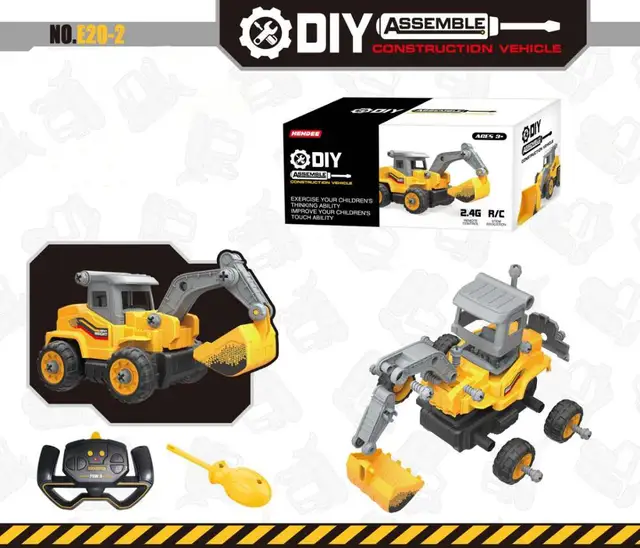 kid toy rc excavator