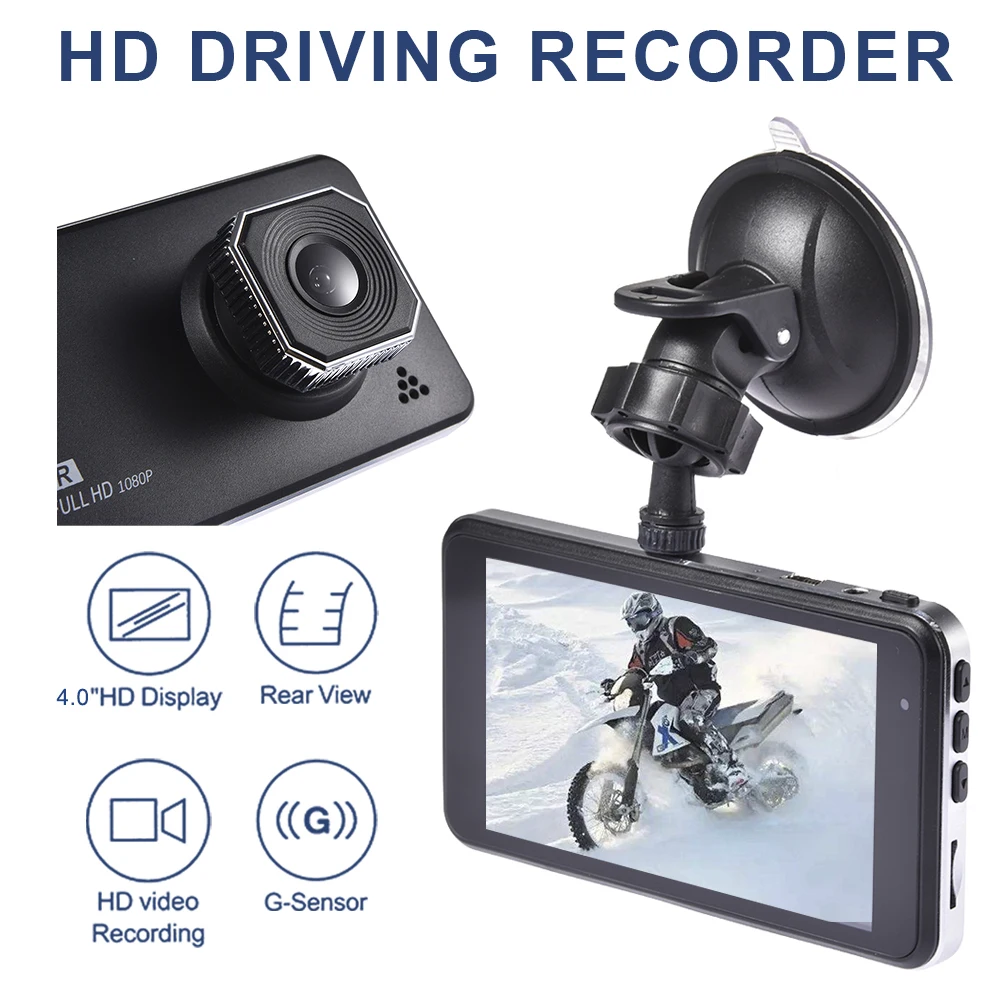1080P Автомобильный регистратор DVR приборная панель Многоязычная камера Full HD с 4 AVI Автомобильный регистратор s