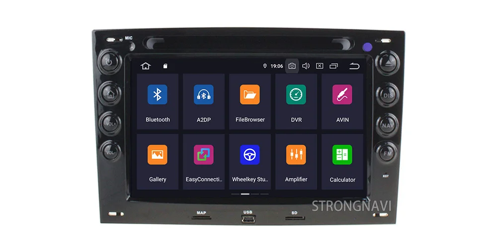 Top 7Inch 2Din Android 9.0 car multimedia Player For Renault Megane 2003-2008 Car DVD Player 4G 64G With Rear view Camera WIFI GPS 5