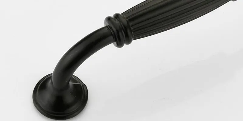 Acent Rome Design Modern Matte Black  Furniture Handle   96mm  Drawer Knob 128mm Kitchen  Door Handle  