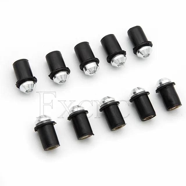 Kit Bulloni Parabrezza Moto - 10 Viti M5x16mm In Alluminio | Universale Per Installazione Parabrezza - Foto 11