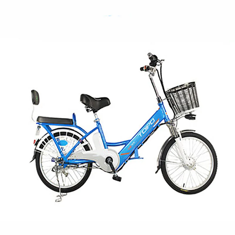 Бытовой электрический велосипед из алюминиевого сплава 250 Вт литиевая батарея 22 дюйма Аккумулятор для взрослых автомобиль - Цвет: BLUE