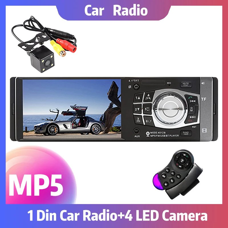 

Car Multimedia Player 4.1 Inch TFT Screen Car Radio Bluetooth 1 din Remote Control SD/USB MP4/MP5 Player Mirror Link FM Receiver