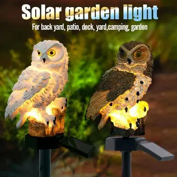 

Waterproof Landscape Outdoor Decorative Owl Shape Walkway Ornament Garden Yard Lamp Led Solar Powered Lawn Light Path