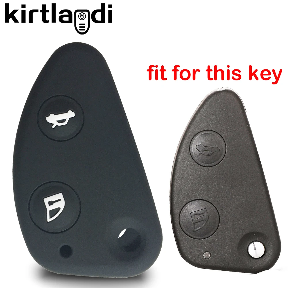 2 button old key cover keychain holder case for alfa romeo 147 159 156 166 GT JTD TS accessories car keyless protection | Автомобили и