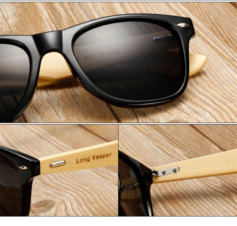 Модные бамбуковые солнцезащитные очки для мужчин и женщин классический дизайн винтажные деревянные солнцезащитные очки Квадратные зеркальные линзы очки UV400 очки
