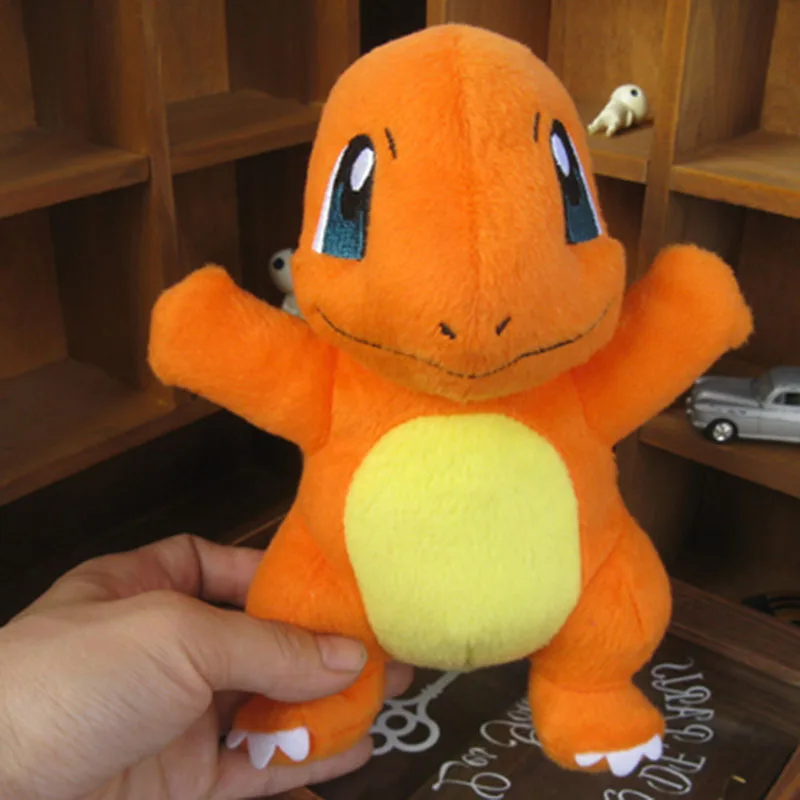 Красный TAKARA TOMY Покемон Аниме Плюшевые игрушки чармандер Мягкие плюшевые игрушки Покемон милые плюшевые куклы игрушки подарки для детей - Цвет: Красный