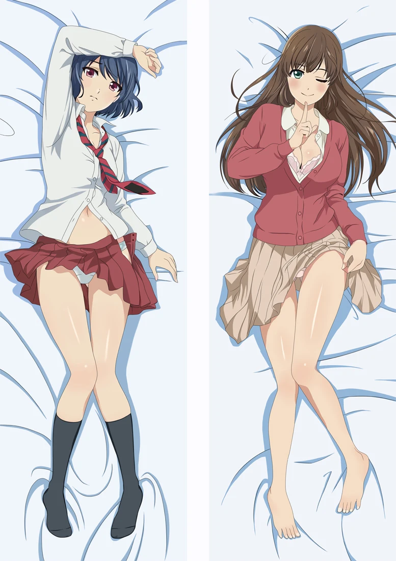 Аниме Domesutikku na Kanojo Dakimakura, чехол с персонажами Хина и Руи, чехол с подушкой для внутренней девушки, обнимающий тело, чехол