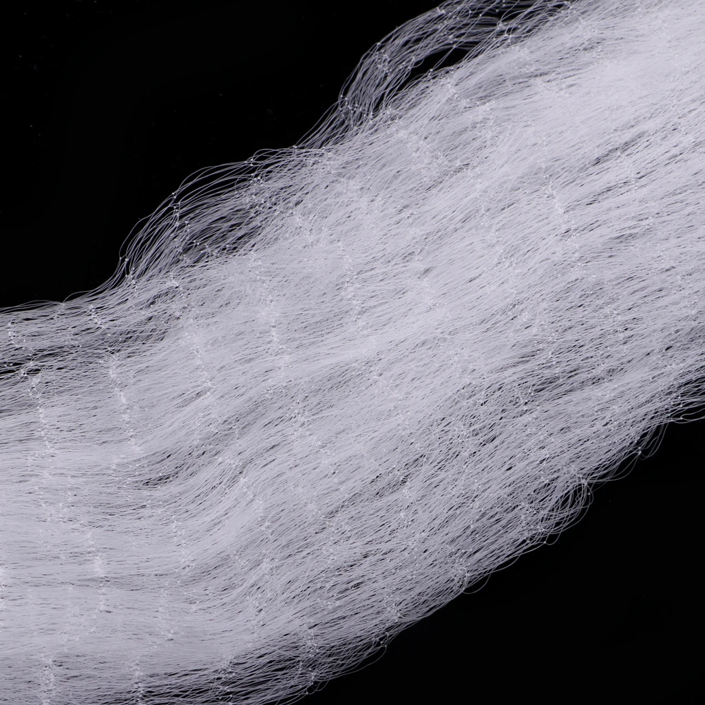 20m Polyethylene Sticky Single Layers Clear Green Bait Trap Monofilament Fishing Gill Net with Floating Screen Mesh Trap