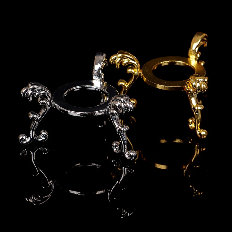 European Style Metal Gold-plated Display Gemstone Egg Support Base Crystal Ball Stand Office Ornament