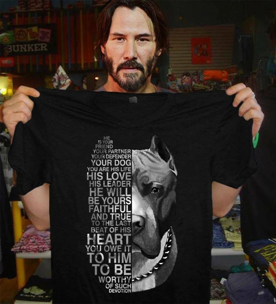 

He is your friend your partner your defender your dog Pitbull shirt