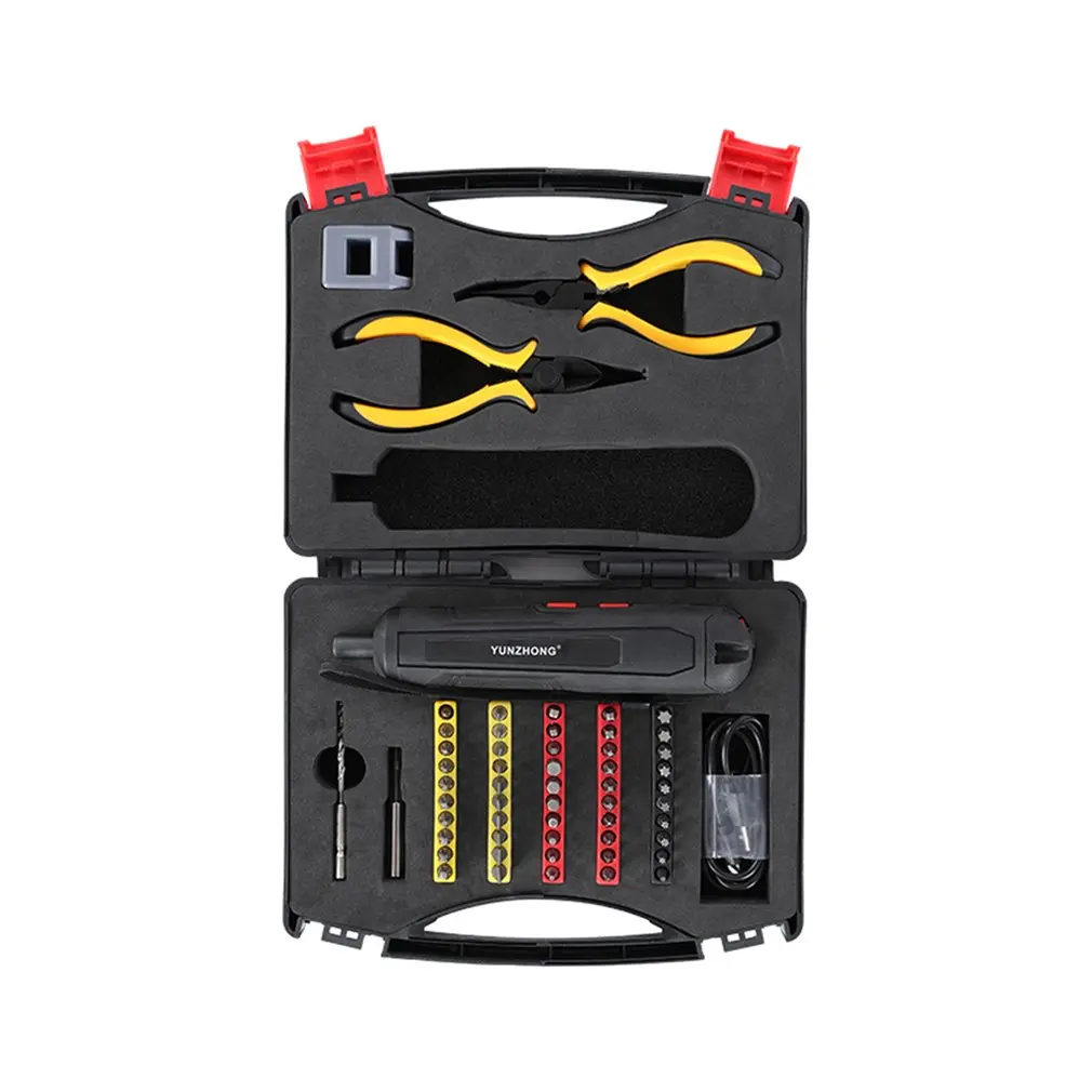 

Cordless Electric Screwdriver Kit USB Multi-function Rechargeable Lithium Battery Screwdriver Power Electric Tool Set