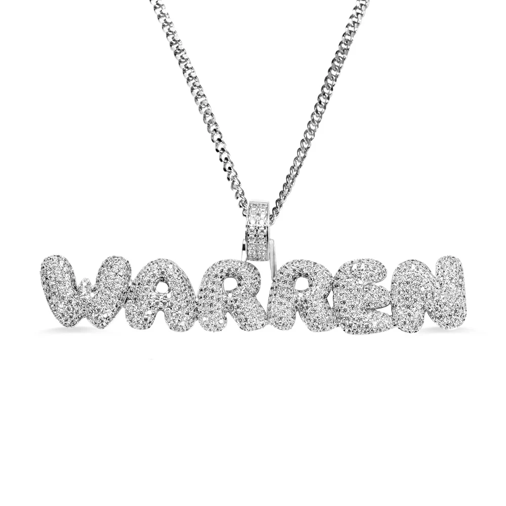 AILIN ожерелье в стиле хип-хоп с надписью «Bubble», Большая подвеска, ожерелье в стиле готический панк, ожерелье для мужчин и женщин, мужское ювелирное изделие