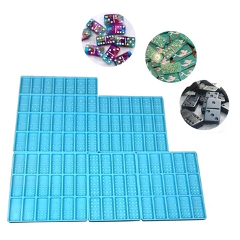 

5Pcs/Set DIY Dominoes Casting Silicone Mould Crafts Jewelry Making Tools Crystal Epoxy Resin Game Mold
