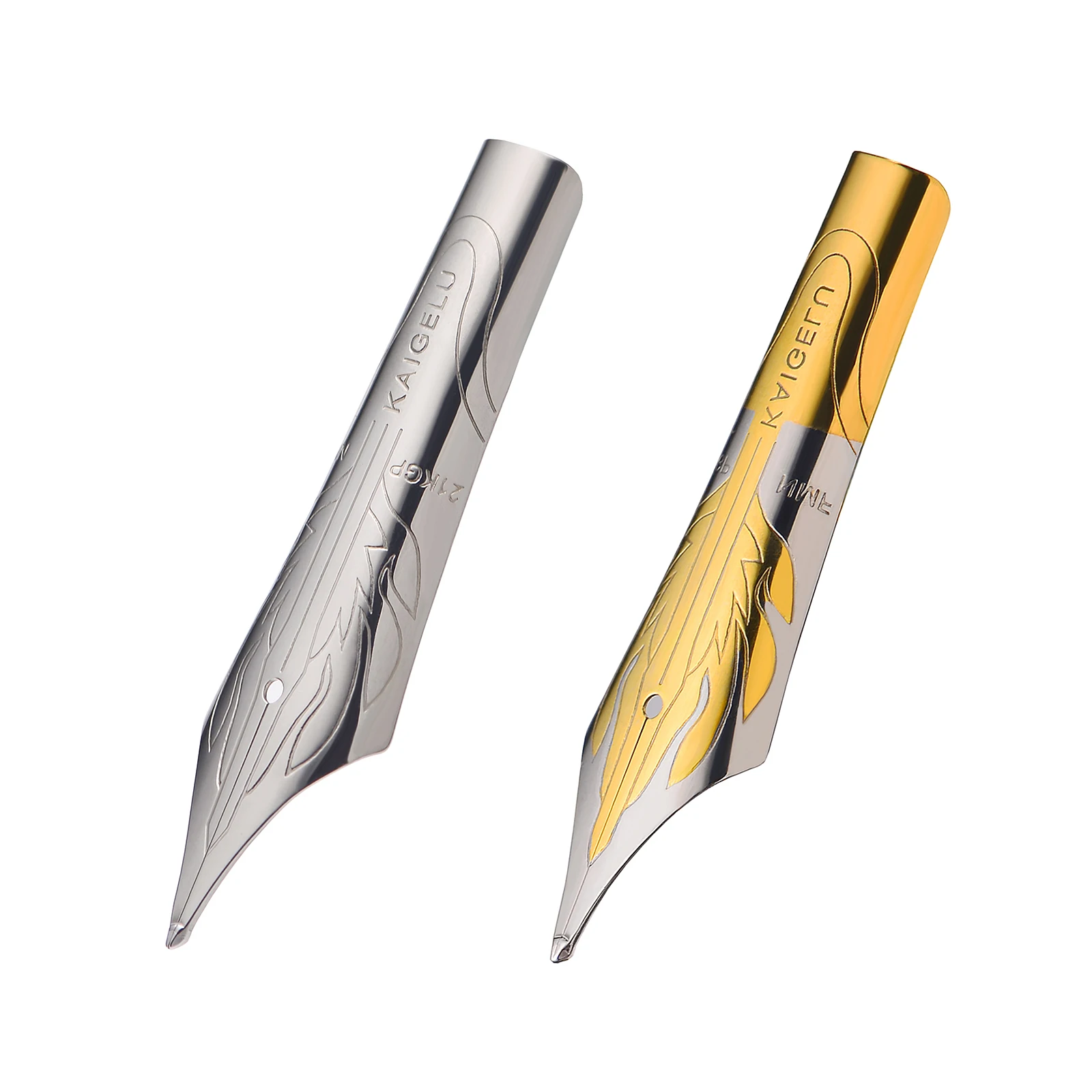 2PCS Kaigelu Fountain Pen Nib Long Knife Grinding Nib and Feed Flame/Rhombus Mark for Jinhao 100 450 Yongsheng 699 Majohn T1 C1 1pc coil nailer nose parts long pin 1501 1127 for max cn55 73 cn70 65 cn80 70 1263 for feed piston 1502 1286 for check pawl