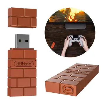 

Portable 8Bitdo USB Wireless Bluetooth Adapter Gamepad Receiver for Windows/Switch Light weight and compact size r29