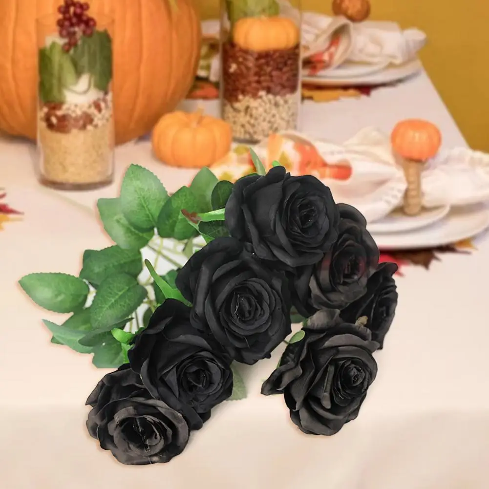 1Pc Artificial Rose Dried Flowers Ornamental Artificial Realistic Faux
