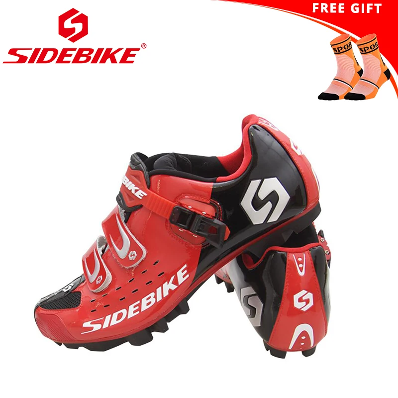 SIDEBIKE sapatilha ciclismo mtb велосипедная обувь, кроссовки для горного велосипеда, самофиксирующаяся дышащая Ультралегкая обувь для езды на велосипеде mtb - Цвет: socks for SD001 R