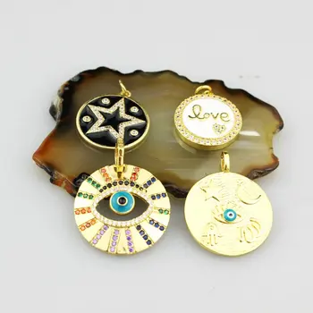 

10-20mm 20pcs/lot Beautiful eye/star/love shape enamel pendant,fashion enamel charm, necklace jewelry component wholesale