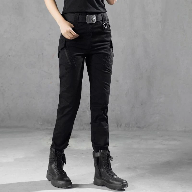 New 2021 Military Fashion Slimming Pants Women Multi-pocket