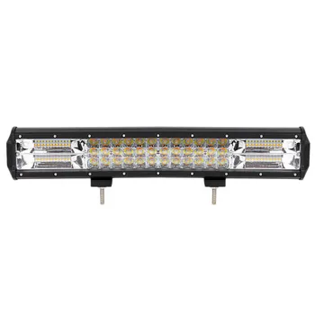 

17 Inch Three-Rows of LED Light Bar 252W, 21000LM Two-Color Yellow Plus White Work Driving Lights Off-Road Driving Fog Lights fo