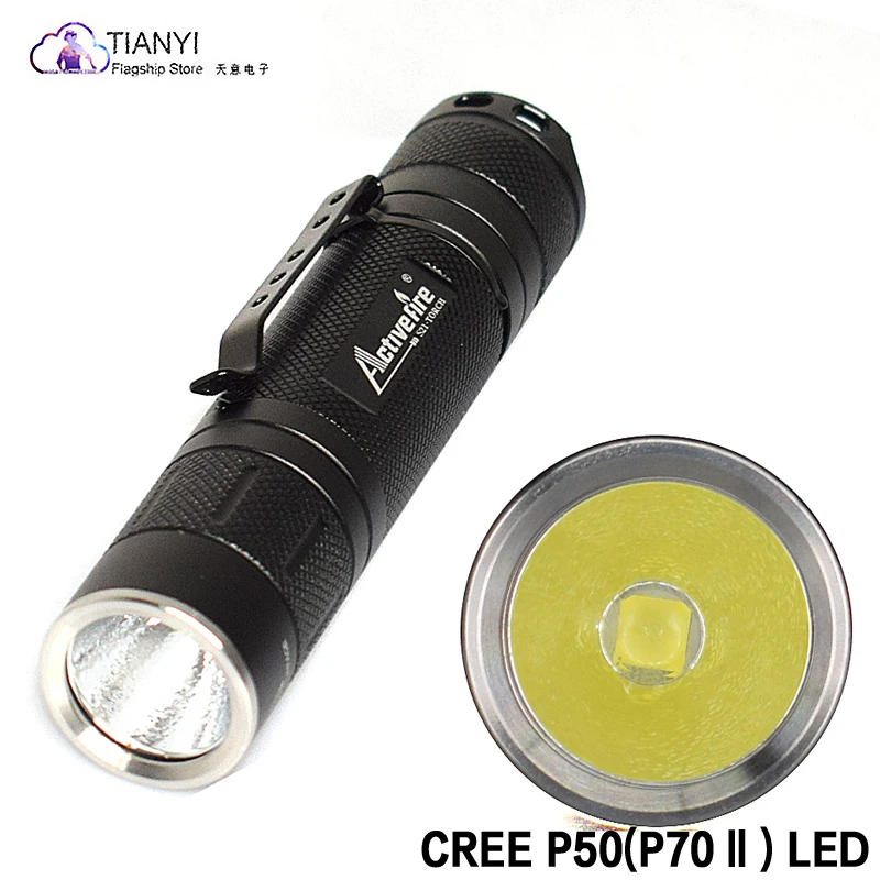 Фонарь Activefire S21 серый Cree XP-P50 светодиодный светильник, фонарь, фонарь, велосипед, Самозащита, походный светильник, лампа, для велосипеда