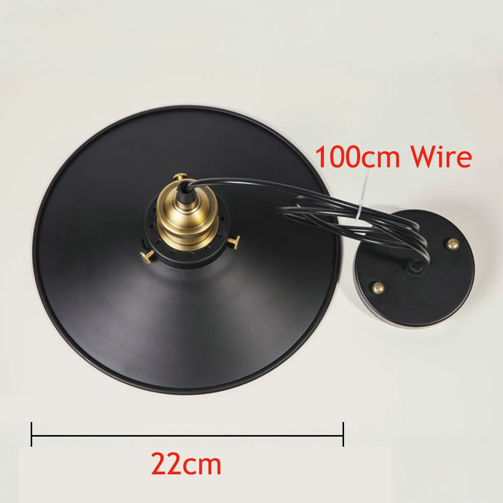 E27 בציר רטרו אדיסון לופט מקורה תליון מנורה, רטרו תעשייתי תקרת מנורת לכה ברזל מטריית אהיל המדינה אמנות