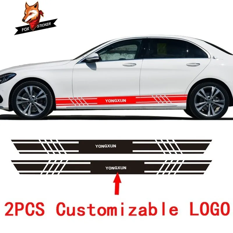 

Наклейки Наклейка Глянцевая Авто Боковая наклейка для Nissan Bmw Mitsubishi Peugeot Renault Alfa Romeo полоса кузова индивидуальный стиль