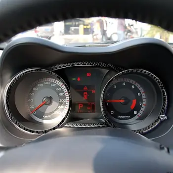 

Carbon Decoration Trim Fiber Speedometer Instrument Panel Accessories 4PCS